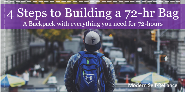 4 Steps to Building a 72-hr Bag