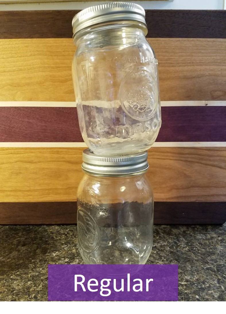 stacking mason jars