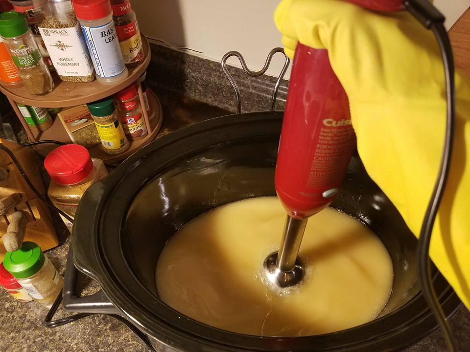 hot procress soap crock pot