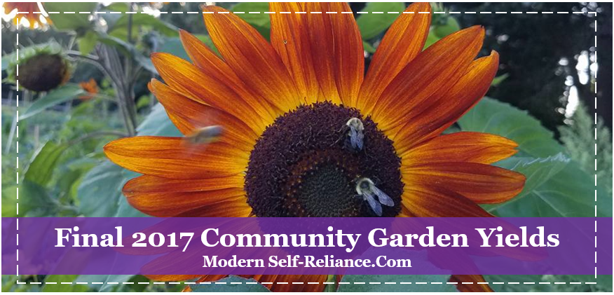 Final 2017 Community Garden Yields