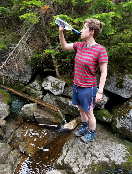 Mountain Fresh water + Sawyer Filter