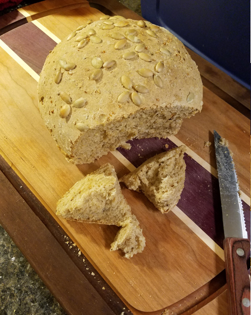 Quinoa bread with Pumpkin Seeds